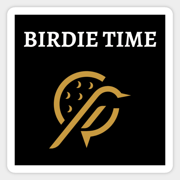 Birdie Time Fun Golf Apparel Sticker by Topher's Emporium